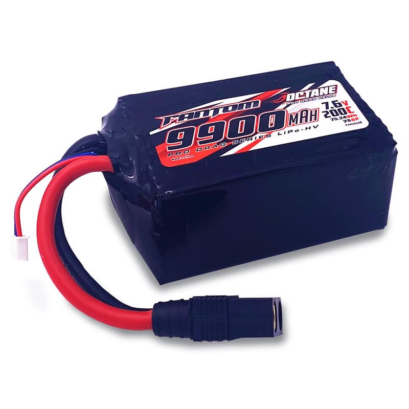 Fantom Octane 9900mah 200c 7.6V 2s6p Pro Drag Racing Lipo Battery