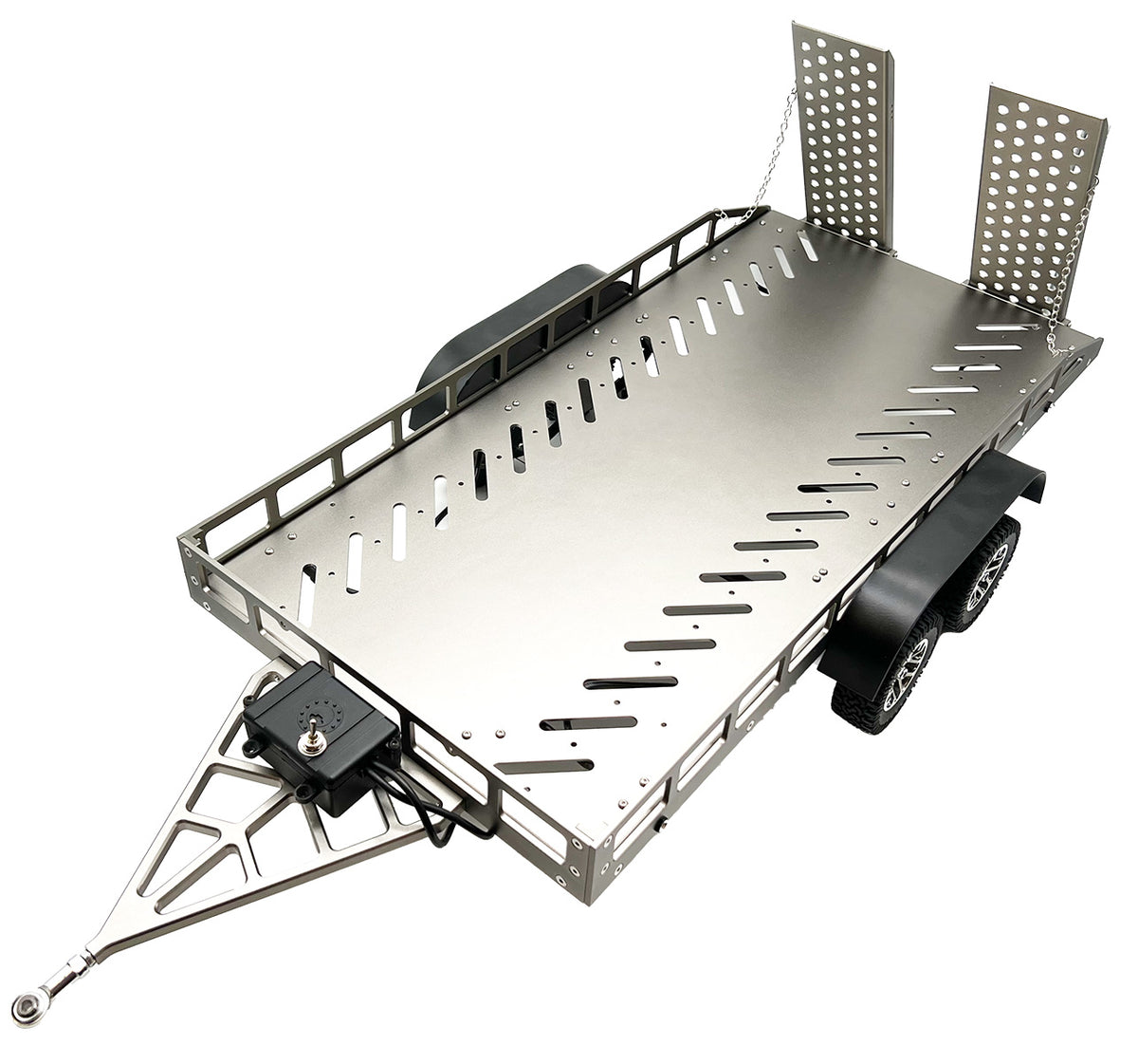 Bold RC 1/10 Scale Titanium Full Metal Trailer with LED Lights BOL5005 image 1