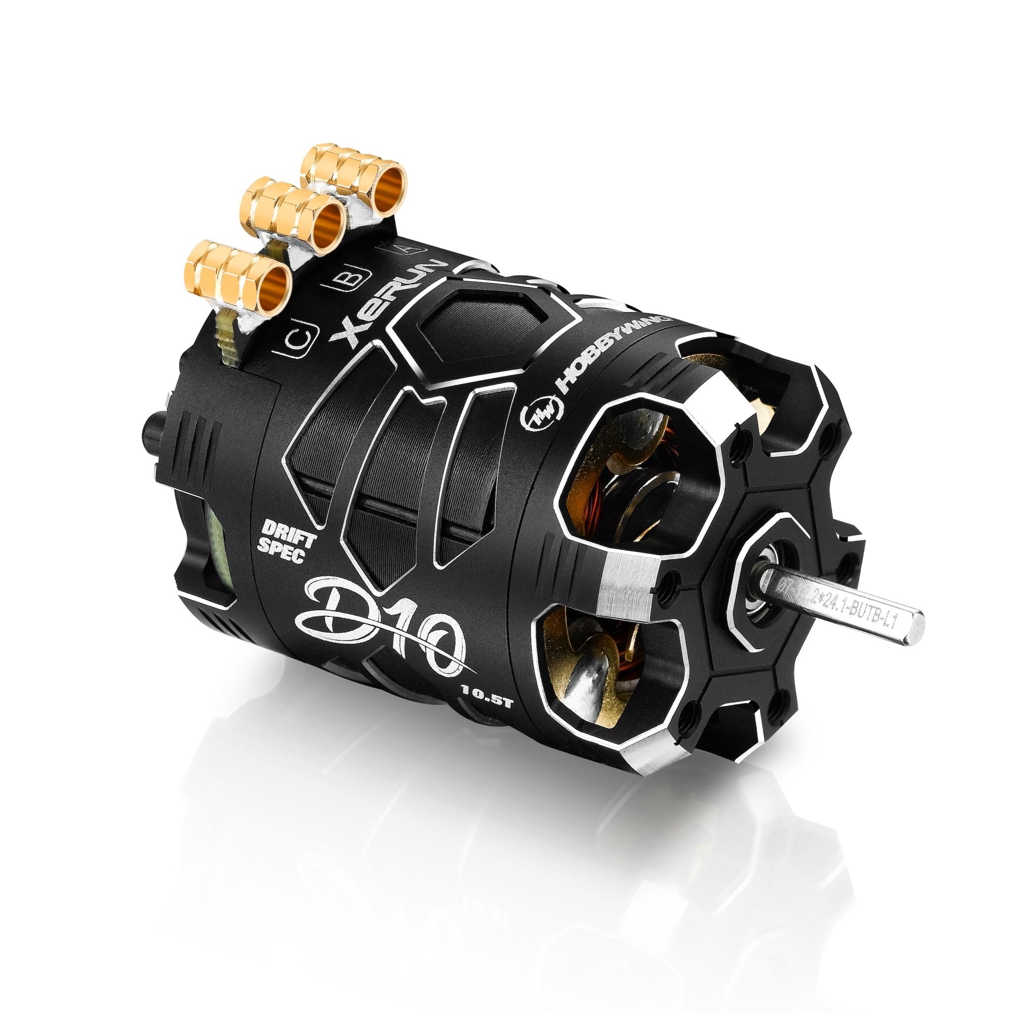 Hobbywing Xerun D10 Brushless Drift Motor 10.5T 4600kv Black 30401134 image 0