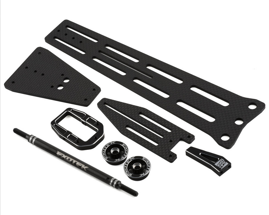 Exotek TLR 22 5.0 Pro Single Wheel Carbon Wheelie Bar Set 2106