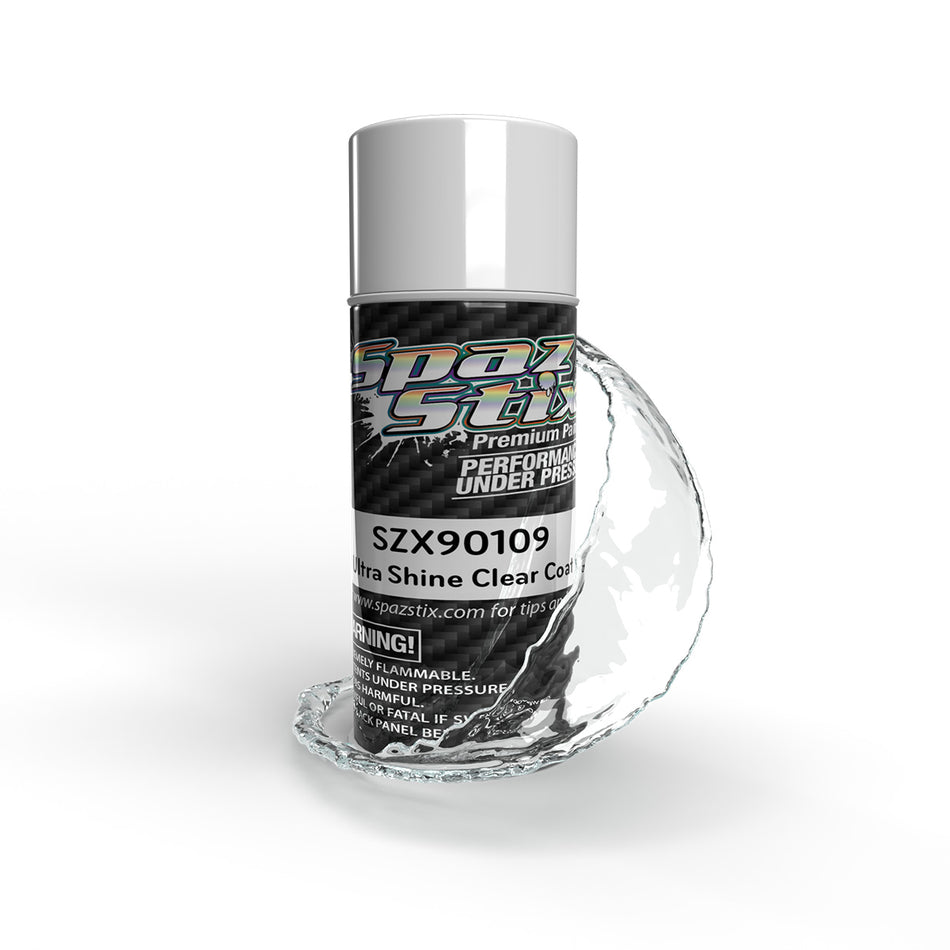 Spaz Stix Ultra Shine Clear Coat 3.5oz Can SZX90109 90109 image 0