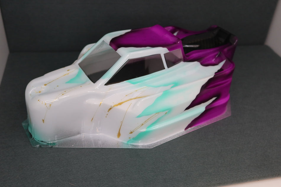 New Custom Airbrush Painted Body HB Mugen Kyosho TLR 8X RC8B4.1 Sworkz 1/8 Buggy