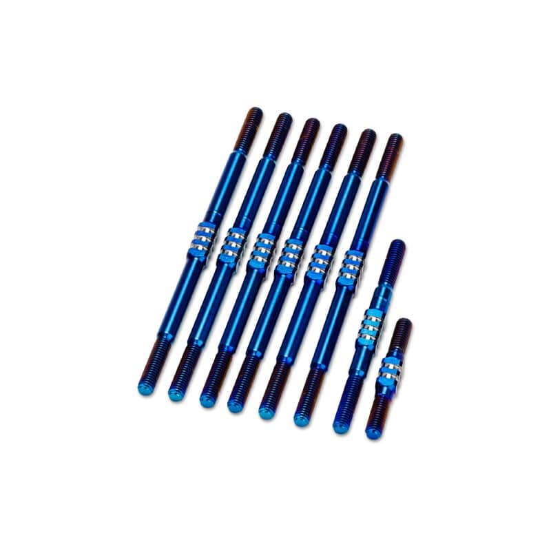 Jconcepts Fin Titanium Turnbuckle Set of 8 for RC10T Truck Burnt Blue 28281 image 0
