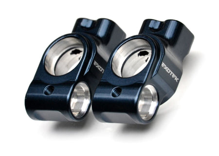 Exotek Rear Hub Set (2) Aluminum for Tekno EB410.2 &amp; ET410.2 2023 EXO2023 image 0