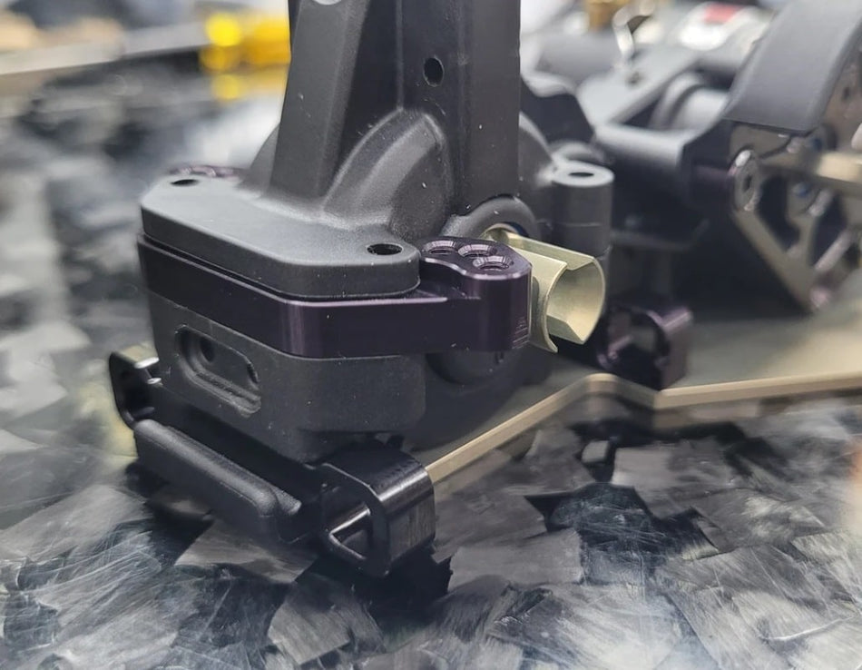 C4 Chassis Upgraded HD Aluminum +2mm Ballstud Mount Associated B7-B7D (RC10B7) image 0