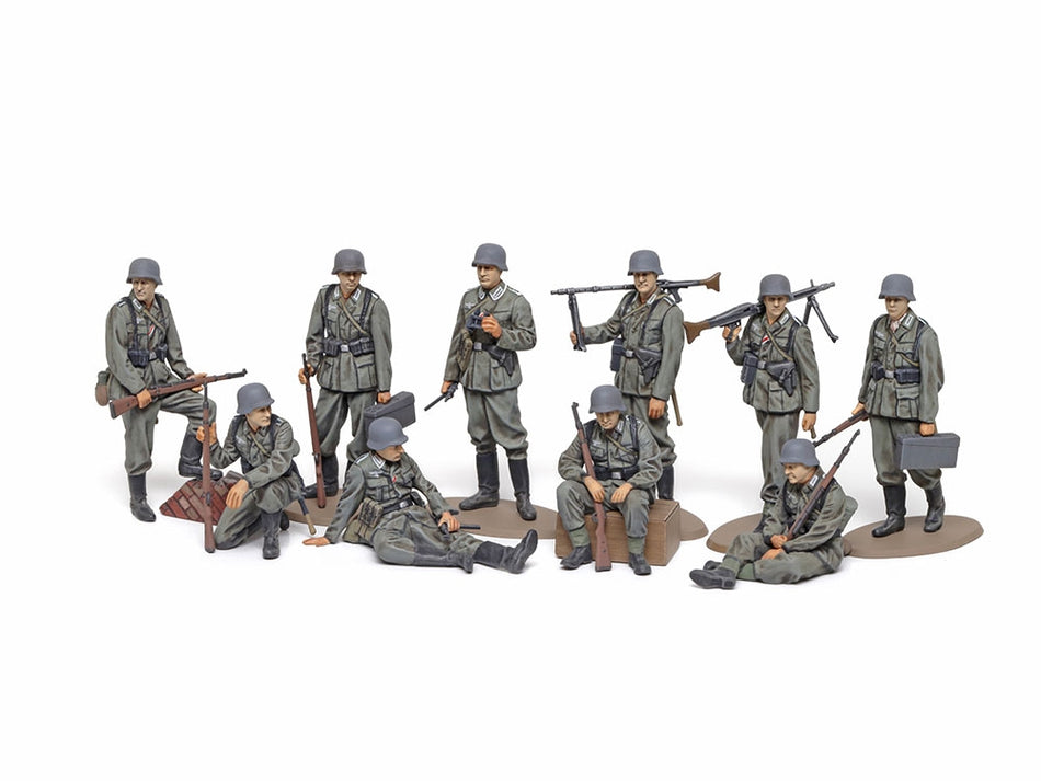 Tamiya 1/48 WWII Wehrmacht Infantry Set of 10 Figures 32602 TAM32602 32602 image 0