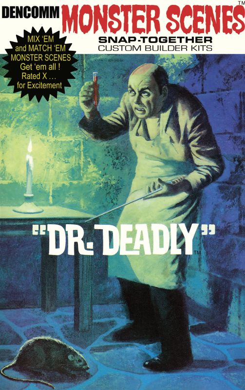 Atlantis 1/13 Monster Scenes Dr. Deadly Figure Snap Together Model Kit D631