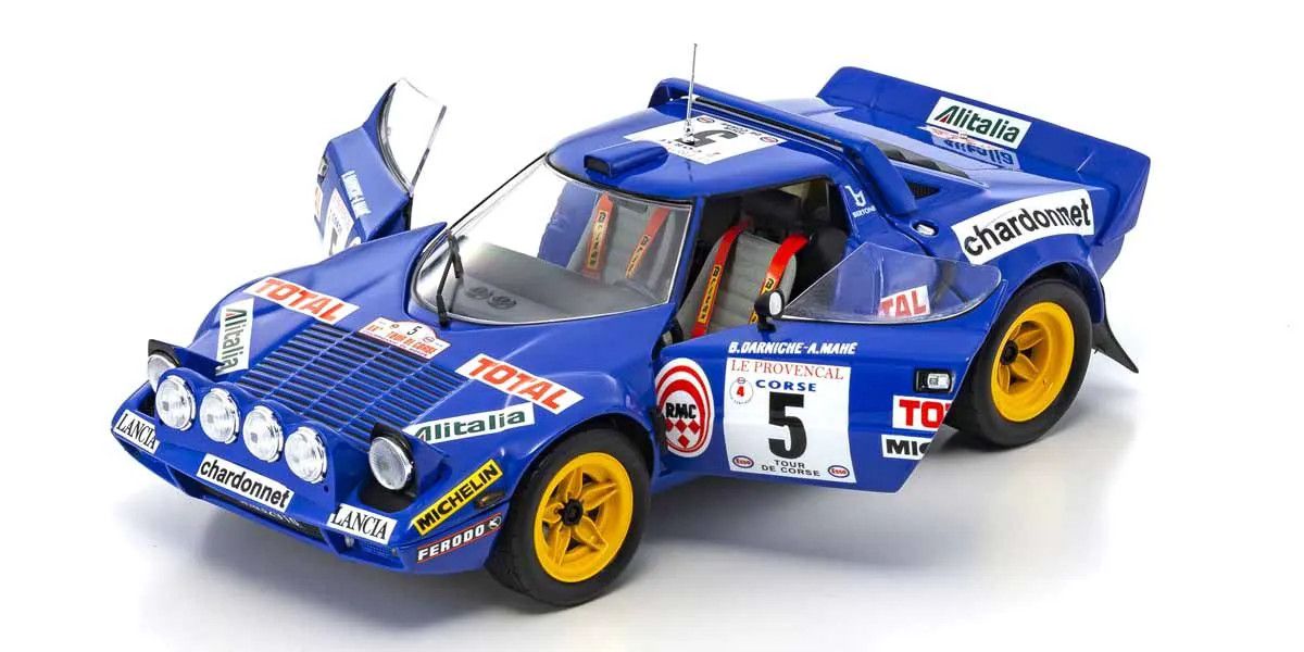 Kyosho 1/18 Scale Lancia Stratos HF 1976 Tour de Corse #5 Diecast Car KS08130C image 2