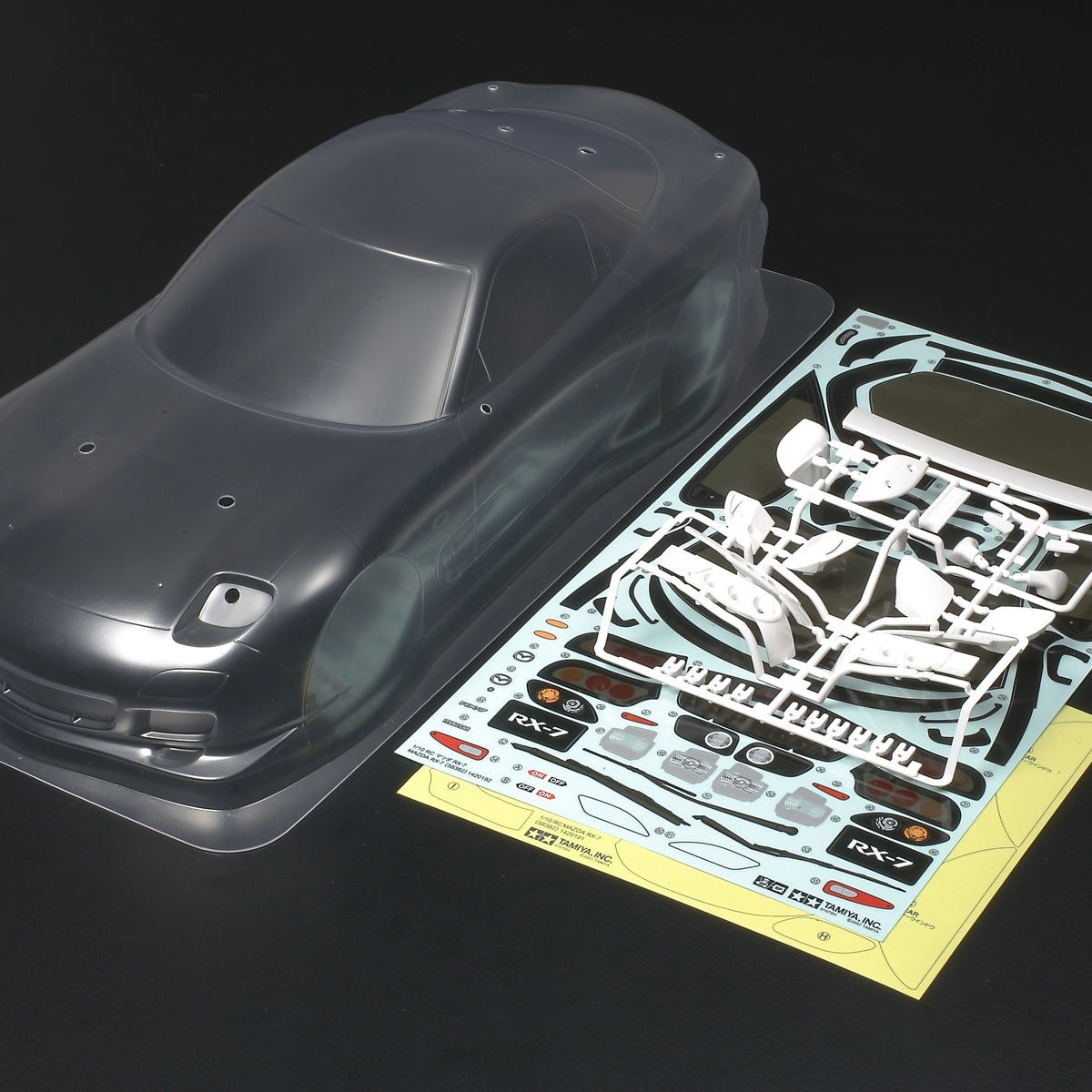 Tamiya 51705 1/10 RC Mazda RX-7 Clear Body Parts Set 51270 TAM51270 image 0