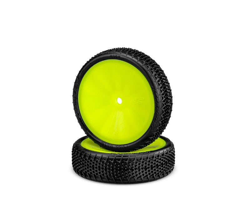 Jconcepts Fuzz Bite LP 2wd Front Buggy Tires Premount 3376Y Wheel 3165201011 image 0