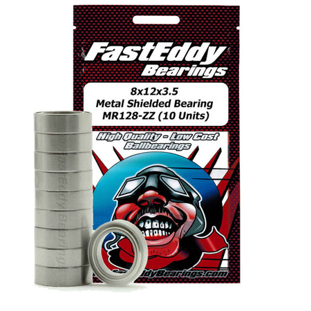 FastEddy Tamiya 1280 Metal Shielded Replacement Bearing 8x12x3.5 10pc TFE2542 image 0