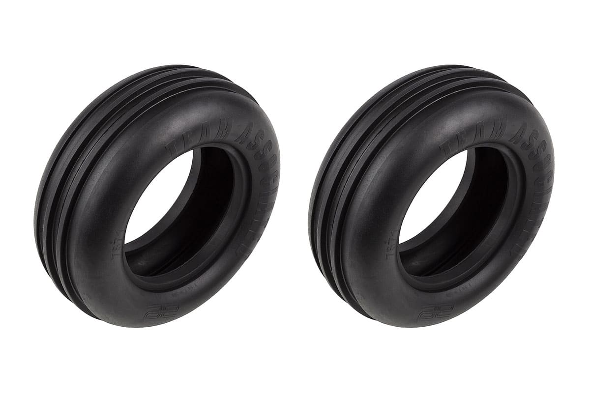 Team Associated RC10T Front Narrow Tires (2) 7871  ASC7871 image 0