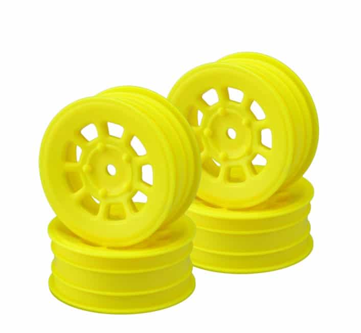 Jconcepts 9 Shot 2.2" Front Wheel Yellow for B6.3 B6.4 B6.4D YZ2 YZ4 XB2 XB4 JCO3397Y image 0