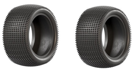 Raw Speed Fast Forward 2.2 Rear 2wd/4wd Carpet Tires (2pc) Medium Red 100314M image 0
