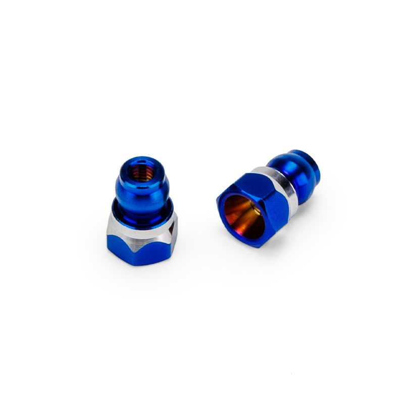 Jconcepts Fin Titanium Front Stand-Off Set of 2 B7 - B7D Burnt Blue 8mm 51591 image 0