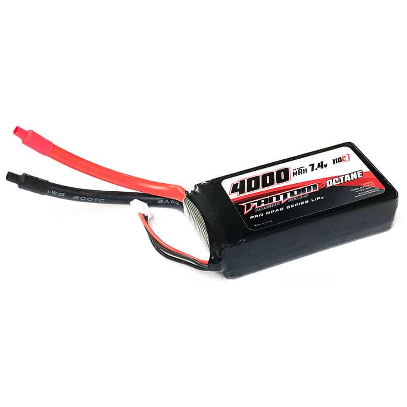 Fantom OCTANE Pro Drag Racing 4000mAh 110c -160C 7.4v 2s LiPo Battery FAN26253 image 0
