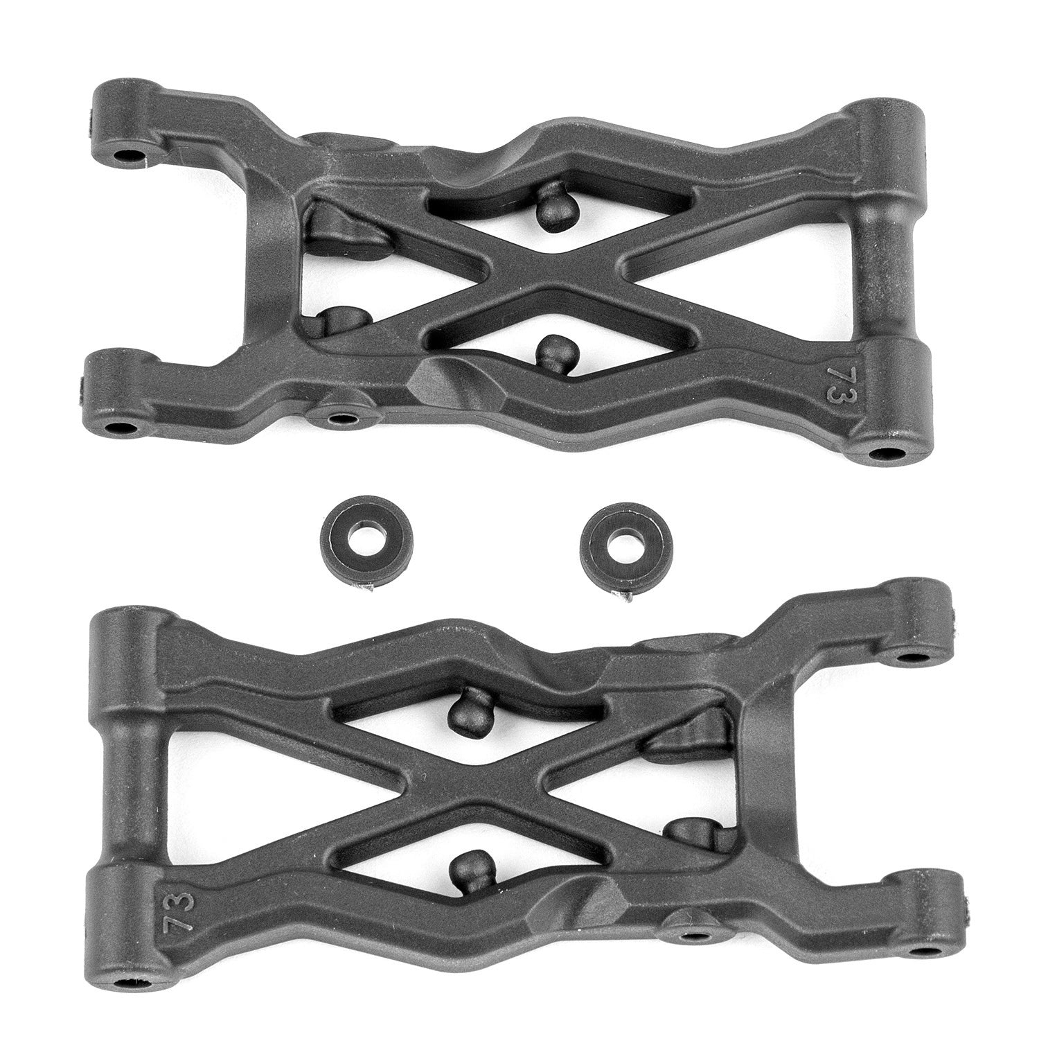 Team Associated 73mm Carbon Hard Rear Arms B6.4 B6.4D ASC91873 91873 image 0