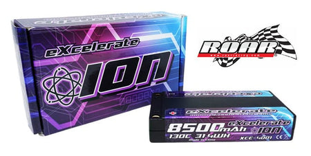 Excelerate 1S 130C Hardcase LiPO (3.7V/8500mAh) w/5mm Bullets XCE-4001 image 0