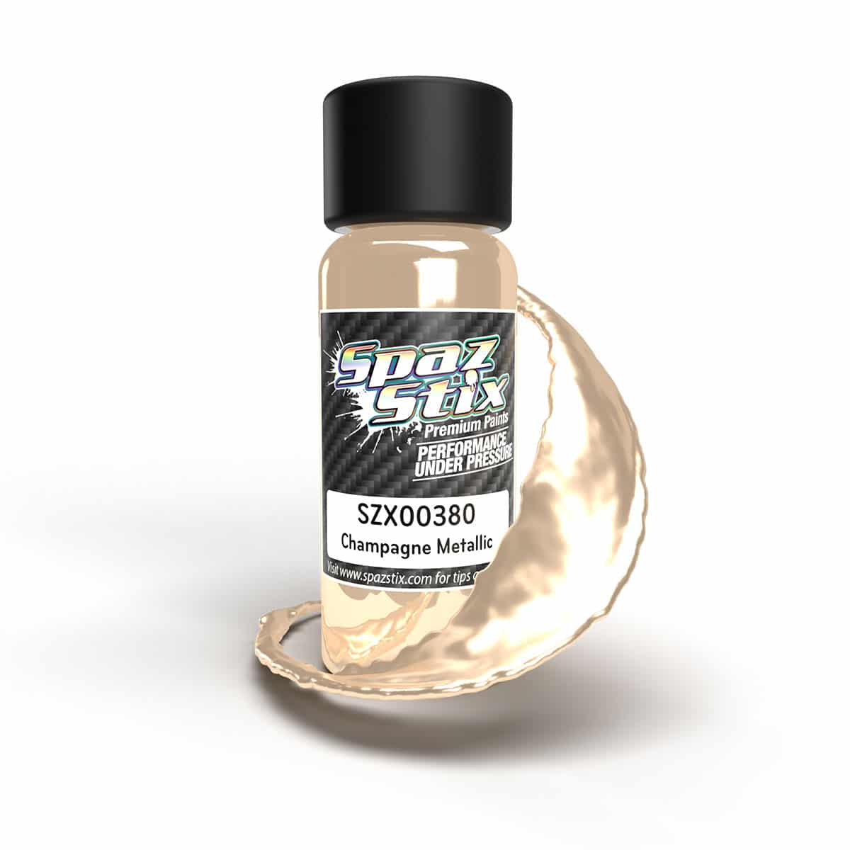 Spaz Stix Champagne Metallic Airbrush Ready Paint 2oz Bottle SZX00380 00380 image 0