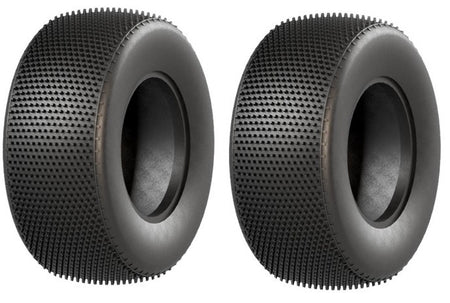 Raw Speed Rewind Short Course Carpet Tire (2pc) Medium Red w/Inserts 100515MG image 0