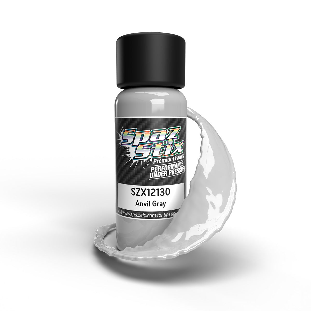 Spaz Stix Anvil Gray Airbrush Ready Paint 2oz Bottle SZX12130 12130 image 0