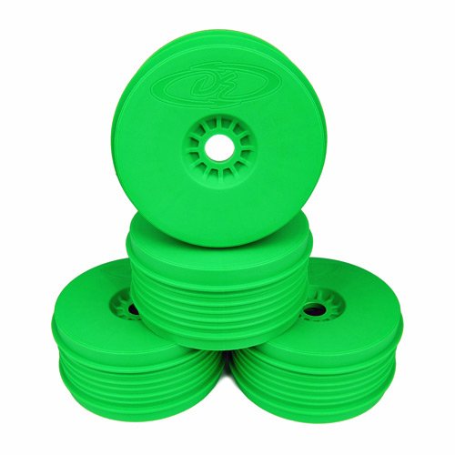 DE Racing SpeedLine Plus Wheels for 1/8 Buggy Green DER-PSB-8G image 0