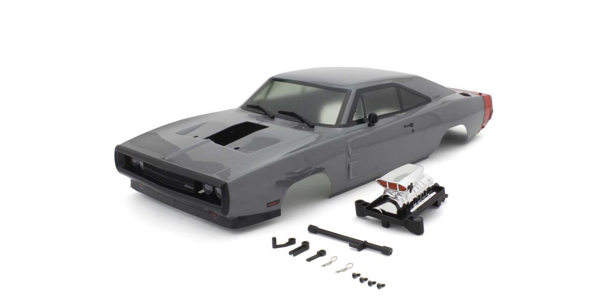 Kyosho 1970 Dodge Charger Supercharged VE Gray Decoration Body Set FAB707GY image 0