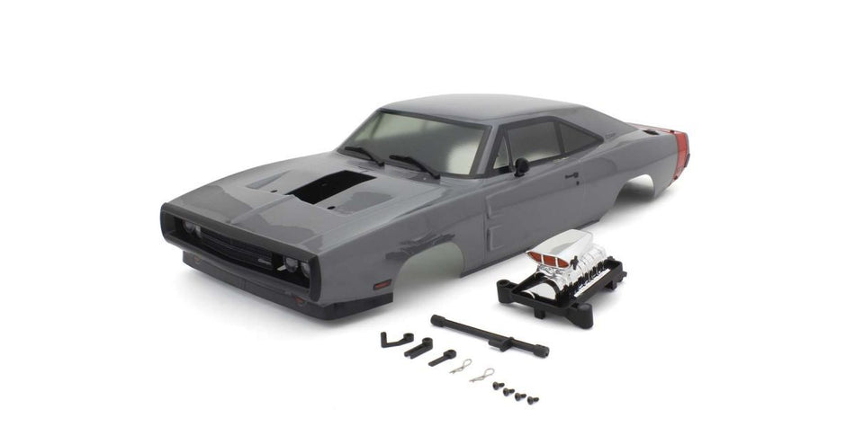 Kyosho 1970 Dodge Charger Supercharged VE Gray Decoration Body Set FAB707GY image 0