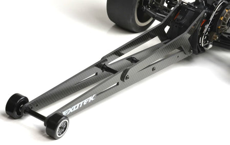 Exotek Carbon Fiber Ladder Wheelie Bar X-Long Losi 22s Drag Adjustable 2033 image 0