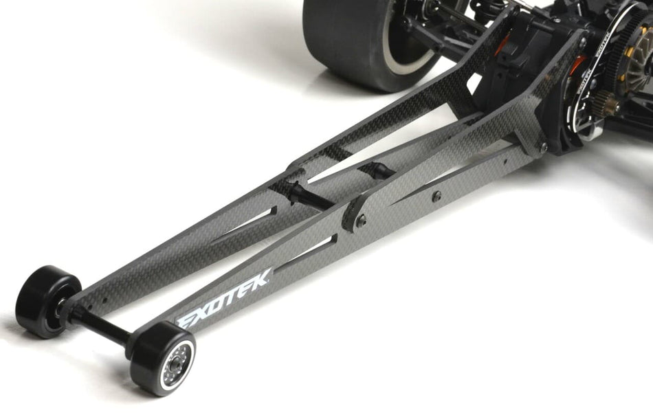Exotek Carbon Fiber Ladder Wheelie Bar X-Long Losi 22s Drag Adjustable 2033 image 0