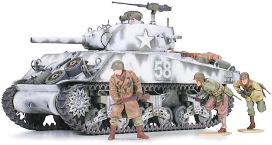 Tamiya 1/35 M4A3 Sherman 105mm Howitzer Assault Support Tank Model Kit 35251 image 0