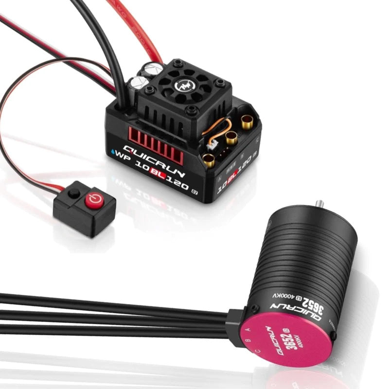 Hobbywing Quicrun Combo 10BL120 G2 ESC+3652 SL G2 4000KV Motor 38030208 image 0