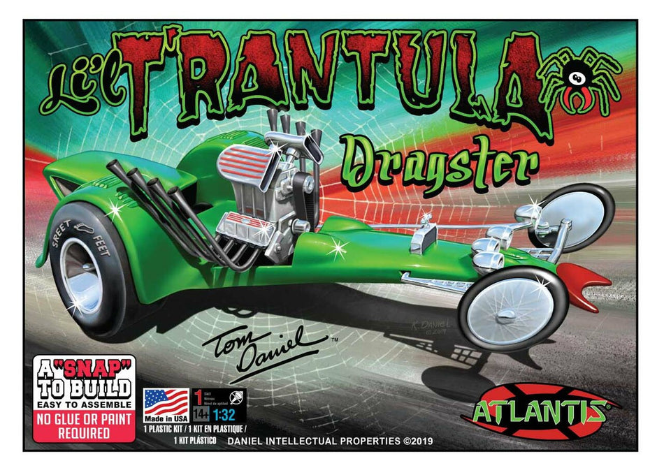 Atlantis 1/32 Tom Daniel Snap Li'l T'rantula Plastic Model Kit M6651