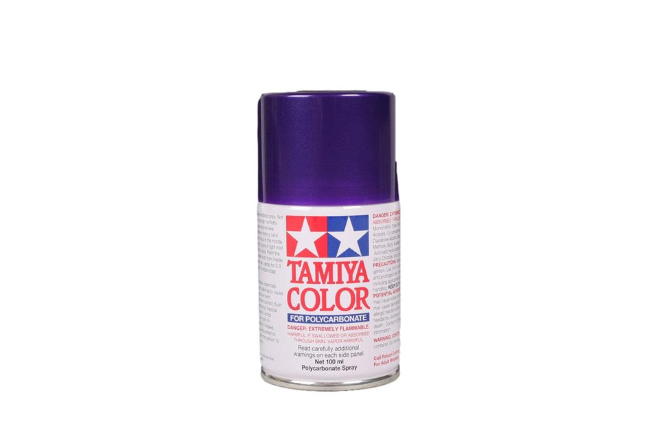 Tamiya Polycarbonate Lexan Paint PS-18 Metallic Purple 100ml Can TAM86018 86018 image 0