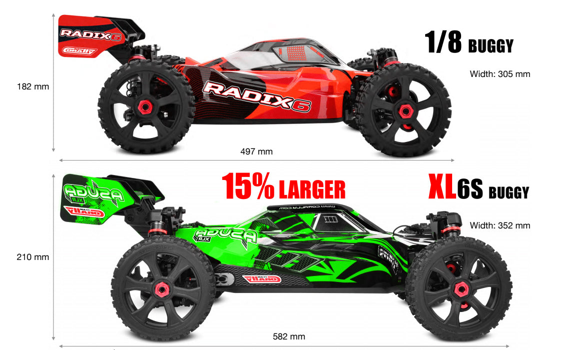 Team Corally Asuga XLR 6S Roller Green Large Scale Buggy 00488-G image 1