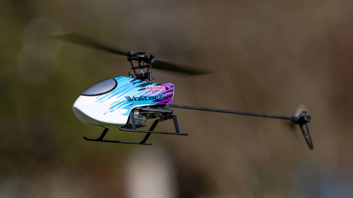 Rage RC Volitar X RTF Micro Heli with Blue/Purple Canopy 6002 image 1