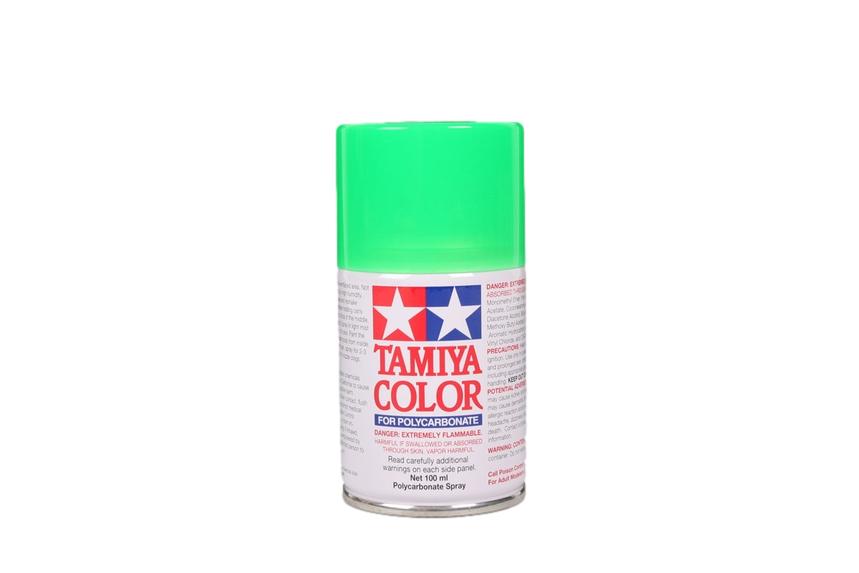 Tamiya Polycarbonate Lexan Paint PS-28 Fluorescent Green Spray TAM86028 86028 image 0