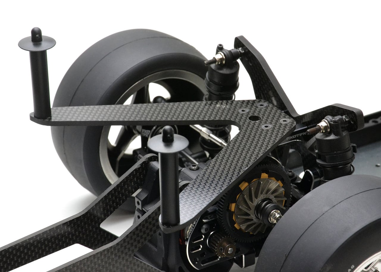 Exotek Losi TLR 22s Pro Rear Aluminum &amp; Carbon Body Mount Set EXO2066 2066 image 1