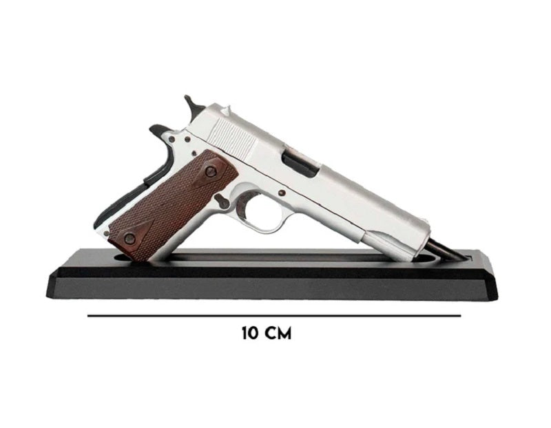 GoatGuns 1/2.5 Scale Die Cast 1911 Model Pistol Silver GOA1911-SILVER image 0