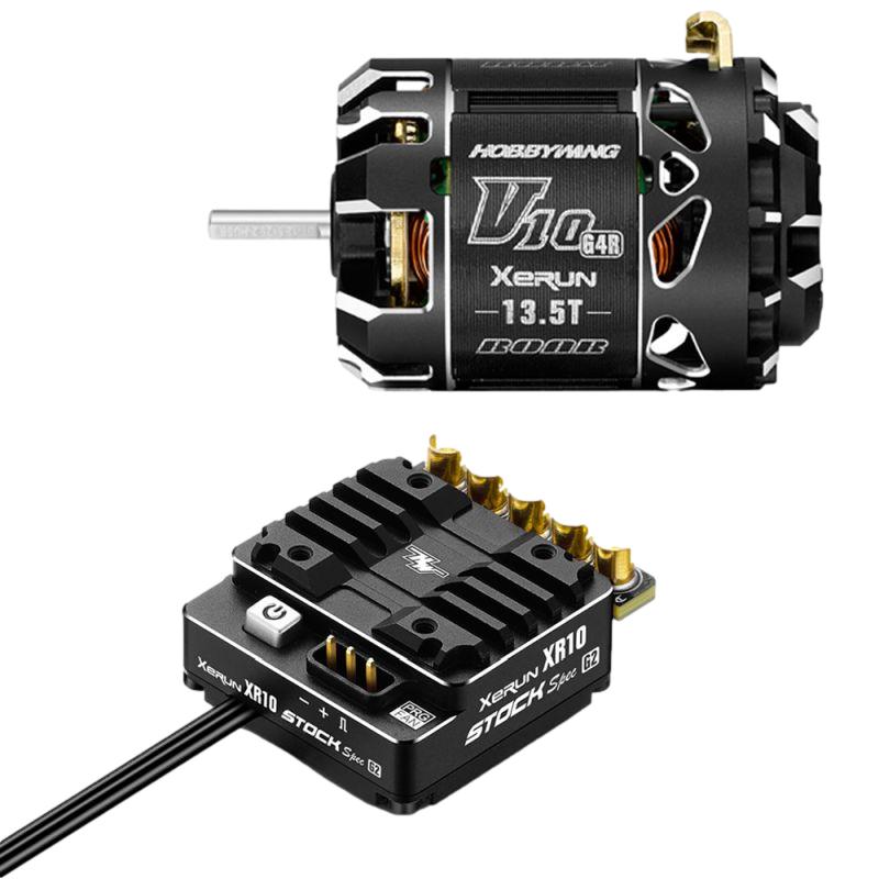 Hobbywing Xerun Combo XR10 Stock 2S G2 ESC &amp; V10 G4R 13.5T Motor 38020377 image 0