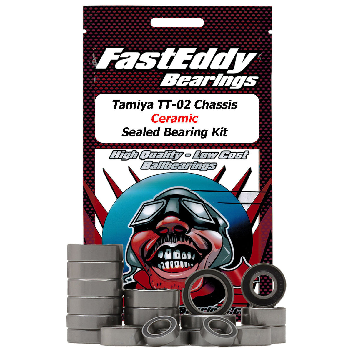 Ceramic Bearing Kit for Tamiya TT-02 Chassis Fast Eddy TFE5477 image 0