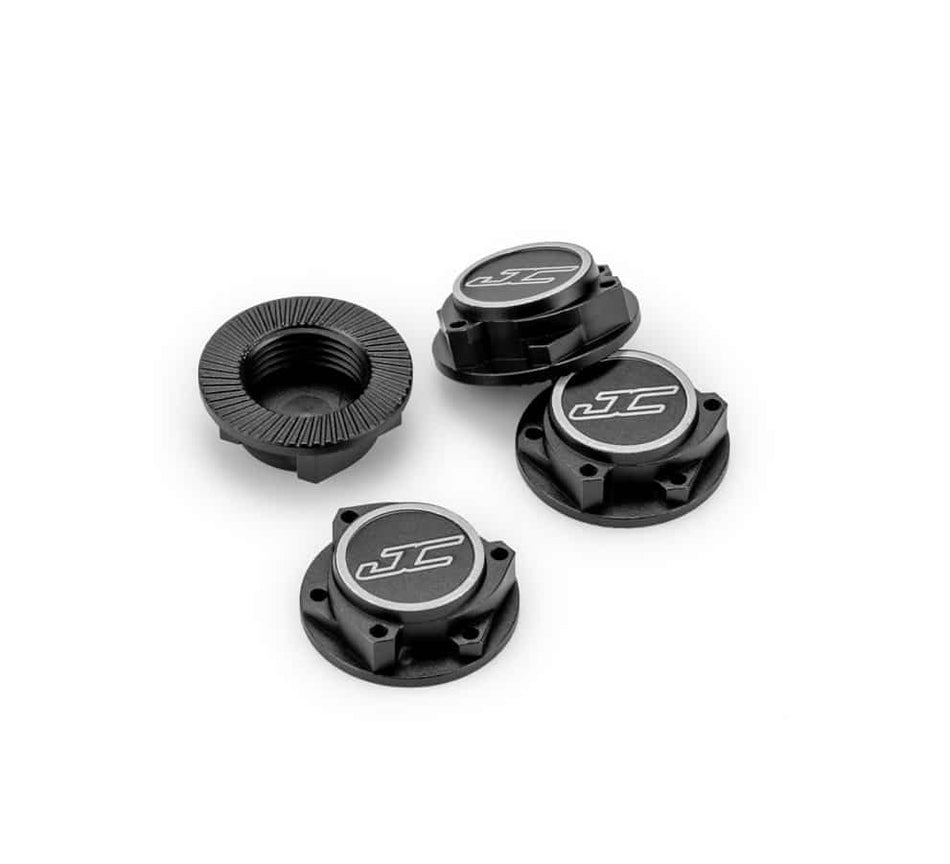 Jconcepts 17mm Punisher "Clutch" Wheel Nut (4p) Black for 1/8th Off-Road 50212 image 0