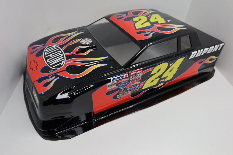 New Custom Painted and Wrapped 1/10 Scale Dirt Oval Street Stock Body image 0