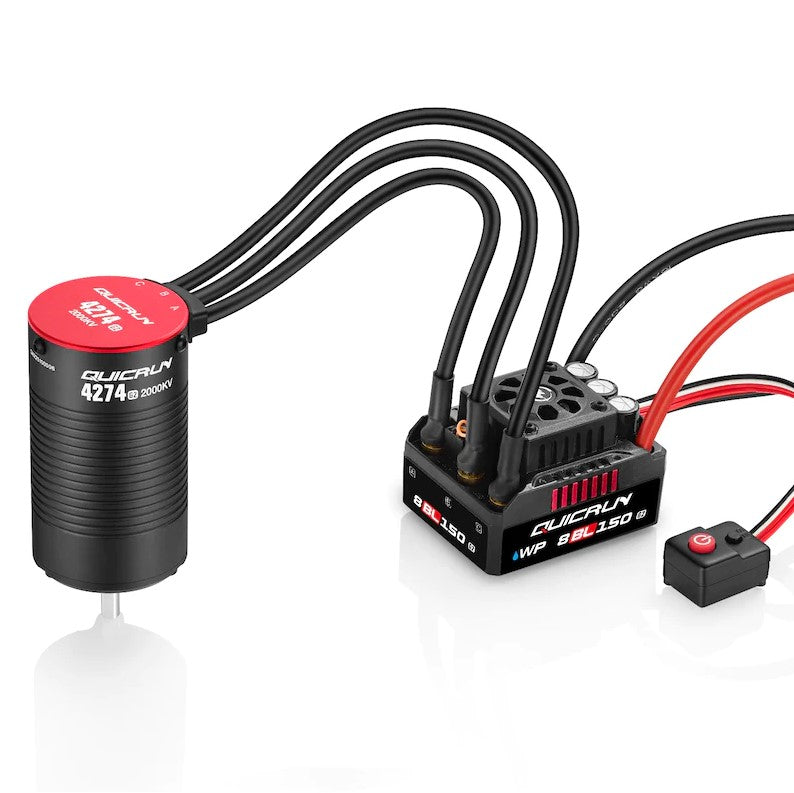 Hobbywing Combo Quicrun 8BL150 G2 ESC with 4274 G2 2000KV Motor 38030401 HWI38030401 image 0