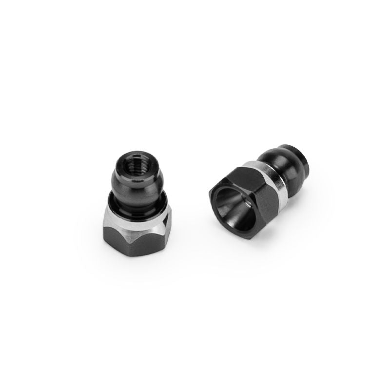 Jconcepts Fin Titanium Front Stand-Off Set of 2 B7 - B7D Stealth Black 8mm 51592 image 0
