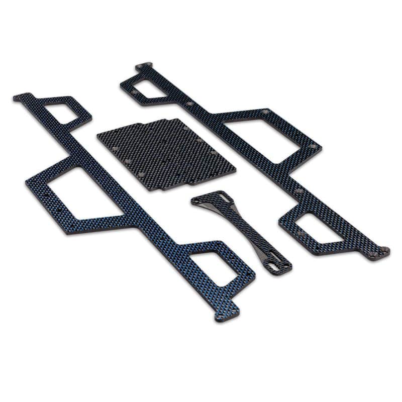 Regulator Chassis Set Blue Carbon Fiber for JConcepts Regulator Chassis 51531 image 0