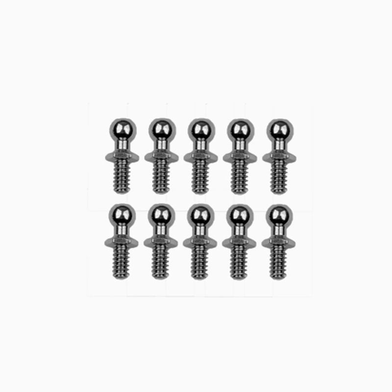 Team Associated RC10 .30 Ballstud Set of 12 Silver RC10T ASC6273 6273 image 0