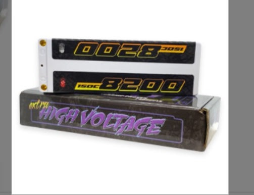 Trinity 8200mah 150C White Carbon 7.4v Stick Lipo Battery TEP2323 TRI-1020 image 1