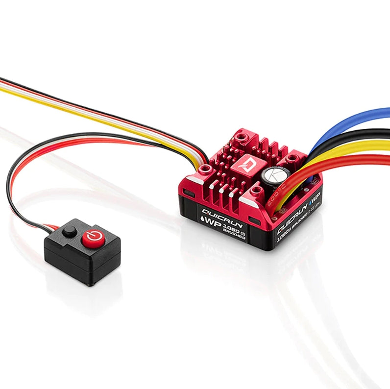 Hobbywing QuicRun Waterproof 1080 G2 Brushed Crawling ESC (2-3S) 30120202 image 0