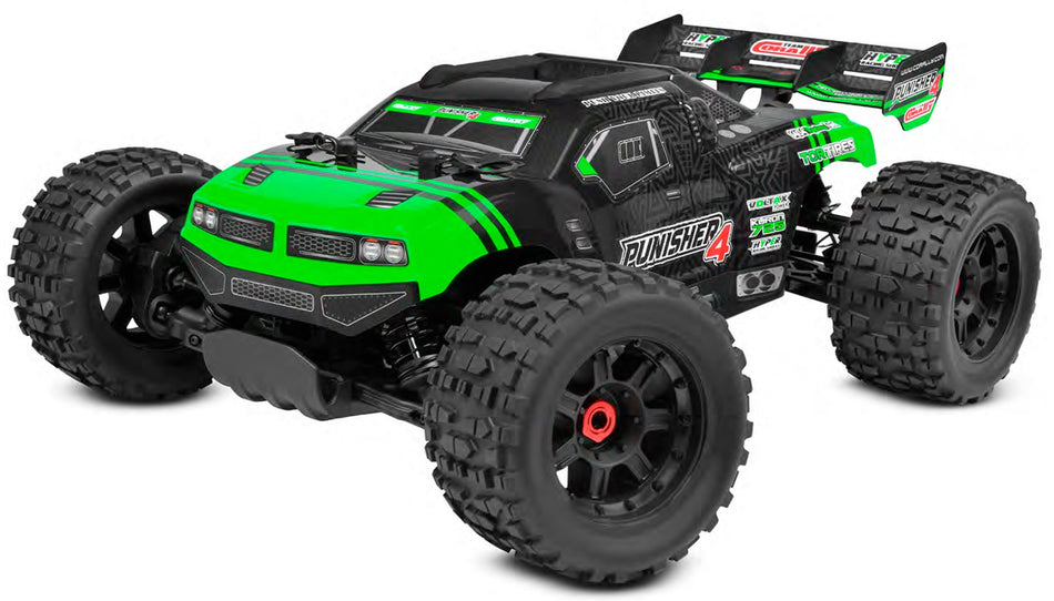 Team Corally Punisher 4S Monster Truck RTR Version Green 00292-G image 0